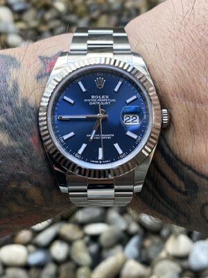 Replica Rolex Datejust Blue Dial 126334 Oyster 41 mm photo review