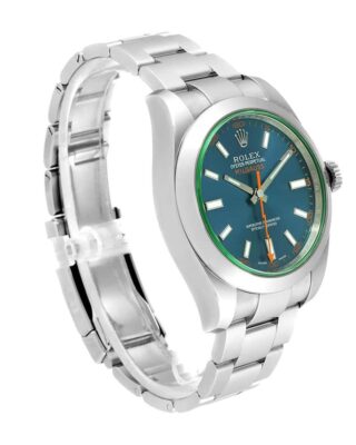 Milgauss Blue Dial 116400GV Close-Up Focus
