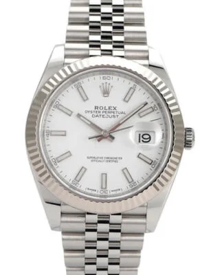 Datejust White Dial 126334 Jubilee Flutted