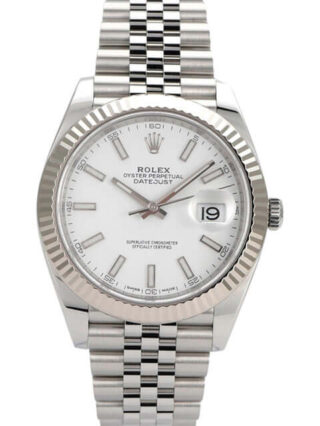 Datejust White Dial 126334 Jubilee Flutted