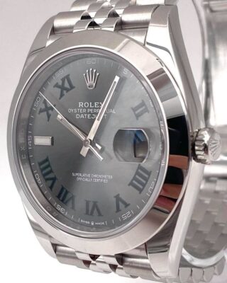 Superclone Datejust Rhodium Dial 126300 "Wimbledon" Jubilee Design Element