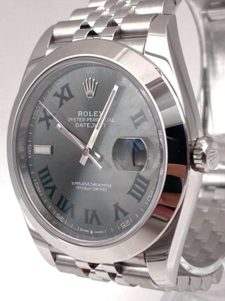 Superclone Datejust Rhodium Dial 126300 "Wimbledon" Jubilee Design Element