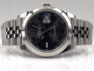Superclone Datejust Rhodium Dial 126300 "Wimbledon" Jubilee Angle Detail