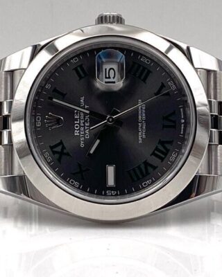 Superclone Datejust Rhodium Dial 126300 "Wimbledon" Jubilee Angle Detail