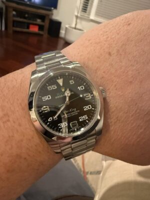 Replica Rolex Air-King Black Dial 126900 photo review