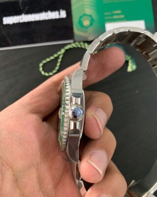 Superclone Submariner Black Dial 126610LV "Starbucks" Angle Detail