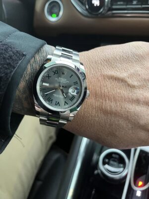 Rolex Datejust Rhodium Dial 126300 "Wimbledon" Oyster 41 mm photo review