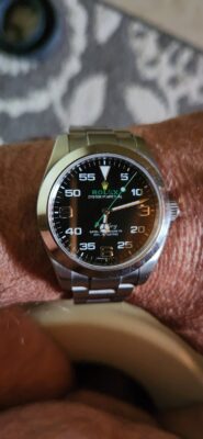 Replica Rolex Air-King Black Dial 126900 photo review
