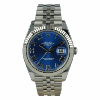 Datejust Blue Dial 126334 Jubilee Roman Dials