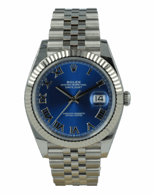 Datejust Blue Dial 126334 Jubilee Roman Dials