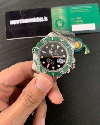 Superclone Submariner Black Dial 126610LV "Starbucks" Profile Shot