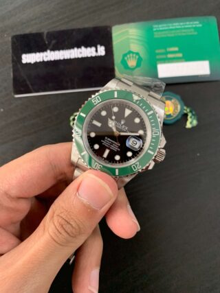 Superclone Submariner Black Dial 126610LV "Starbucks" Profile Shot