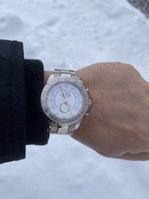 Replica Rolex Yacht-Master White Dial 116689 photo review