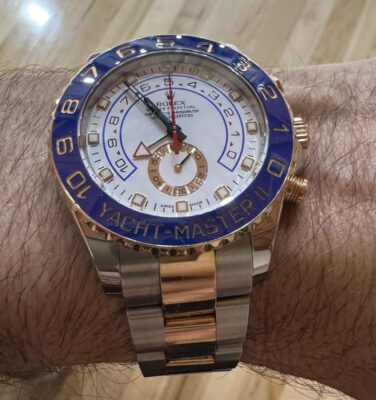 Replica Rolex Yacht-Master White Dial 116681 photo review