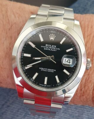 Replica Rolex Datejust Black Dial 69160 28 mm photo review