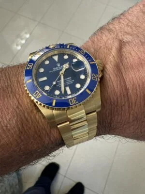 Replica Rolex Submariner Blue Dial 126618LB photo review