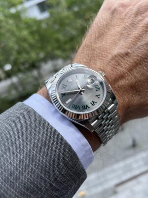 Rolex Datejust Rhodium Dial 126334 "Wimbledon" Flutted/Jubilee 41 mm photo review