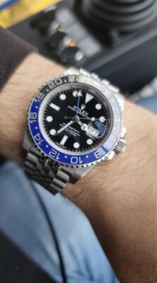Replica Rolex GMT-Master II Black Dial 126710BLNR "Batgirl" photo review
