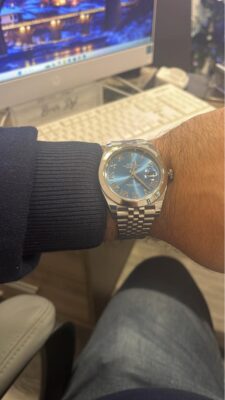 Replica Rolex Lady-Datejust Blue Dial 178240 Jubilee 30 mm photo review