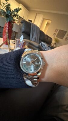Rolex Datejust Rhodium Dial 126300 "Wimbledon" Jubilee 41 mm photo review