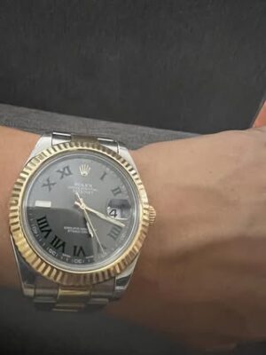 Replica Rolex Datejust II Rhodium Dial 126333 "Wimbledon" Two-Tone Oyster 41 mm photo review