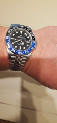 Replica Rolex GMT-Master II Black Dial 126710BLNR "Batgirl" photo review