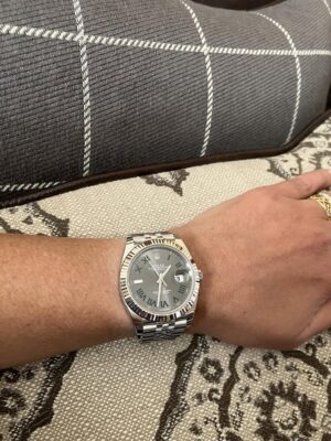 Rolex Datejust Rhodium Dial 126334 "Wimbledon" Flutted/Jubilee 41 mm photo review