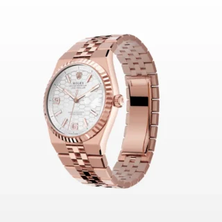 Land-Dweller 36 mm Everose gold Angle Detail
