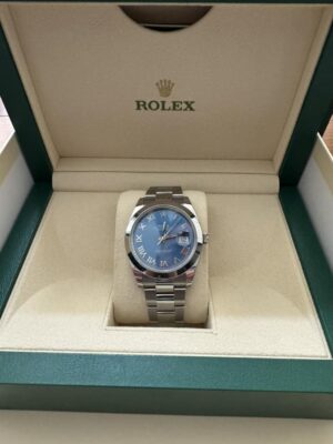 Replica Rolex Lady-Datejust Blue Dial 178240 Oyster 31 mm photo review