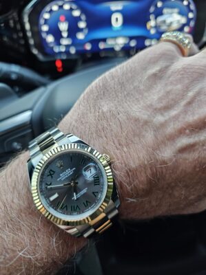 Replica Rolex Datejust II Rhodium Dial 126333 "Wimbledon" Two-Tone Oyster 41 mm photo review