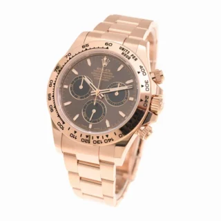 Superclone Daytona 126505 Bright Chocolate Dial Close-Up Focus