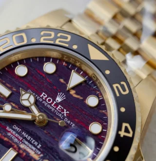 Superclone GMT-Master II 126718GRNR Tiger Iron Dial Alternate Angle