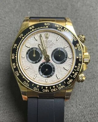 Superclone Daytona 126518LN Meteorite Dial Close-Up Focus