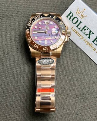 Superclone GMT-Master II 126715CHNR Tiger Iron Dial Perspective View