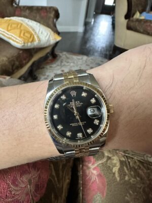 36mm Datejust with diamond hour markers