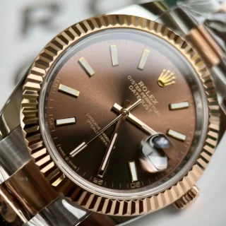 Superclone Datejust Chocolate Dial 126331 Oyster Alternate Angle