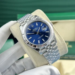 Superclone Datejust Blue Dial 126334 Jubilee Profile Shot