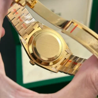 Day-Date Champagne Dial Fluted Bezel Gold Presidential Bracelet