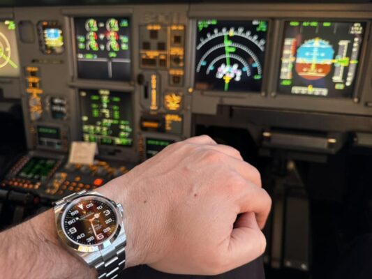 Replica Rolex Air-King Black Dial 126900 photo review