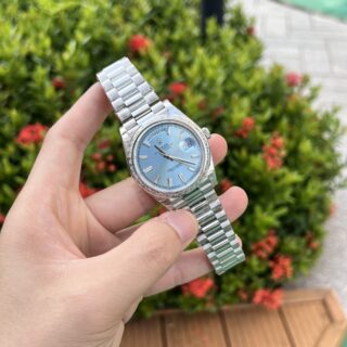 Superclone Rolex Day-Date Ice Blue Diamond Dial 228396tbr-0002 40 mm - Image 4
