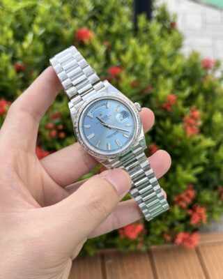 Superclone Rolex Day-Date Ice Blue Diamond Dial 228396tbr-0002 40 mm - Image 4
