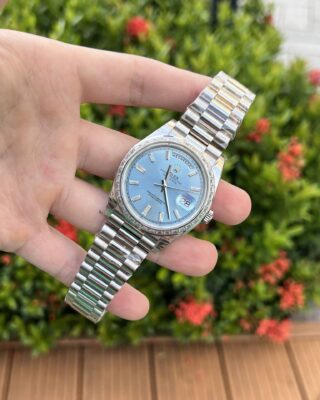 Superclone Rolex Day-Date Ice Blue Diamond Dial 228396tbr-0002 40 mm - Image 5