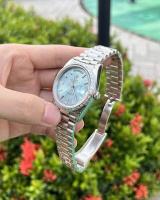 Superclone Rolex Day-Date Ice Blue Diamond Dial 228396tbr-0002 40 mm - Image 6