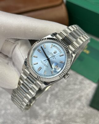 Superclone Rolex Day-Date Ice Blue Diamond Dial 228236-0006 40 mm - Image 4