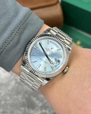Superclone Rolex Day-Date Ice Blue Diamond Dial 228236-0006 40 mm - Image 8