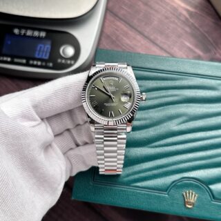 Alternative view of Superclone Rolex Day-Date Olive Green Dial 228239-0033 40 mm