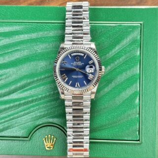 Alternative view of Superclone Rolex Day-Date Blue Dial 228239-0007 40 mm