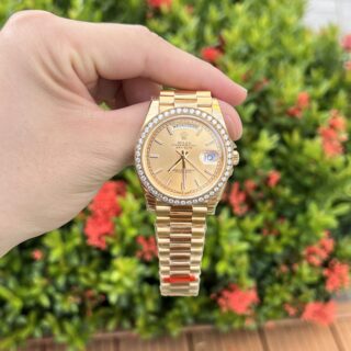 Alternative view of Superclone Rolex Day-Date Champagne Dial 228348rbr-0008 40 mm