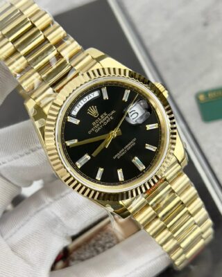Superclone Rolex Day-Date Bright Black Diamond Dial 228238-0004 40 mm - Image 3