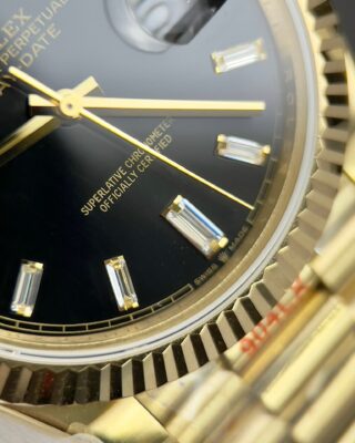 Superclone Rolex Day-Date Bright Black Diamond Dial 228238-0004 40 mm - Image 6